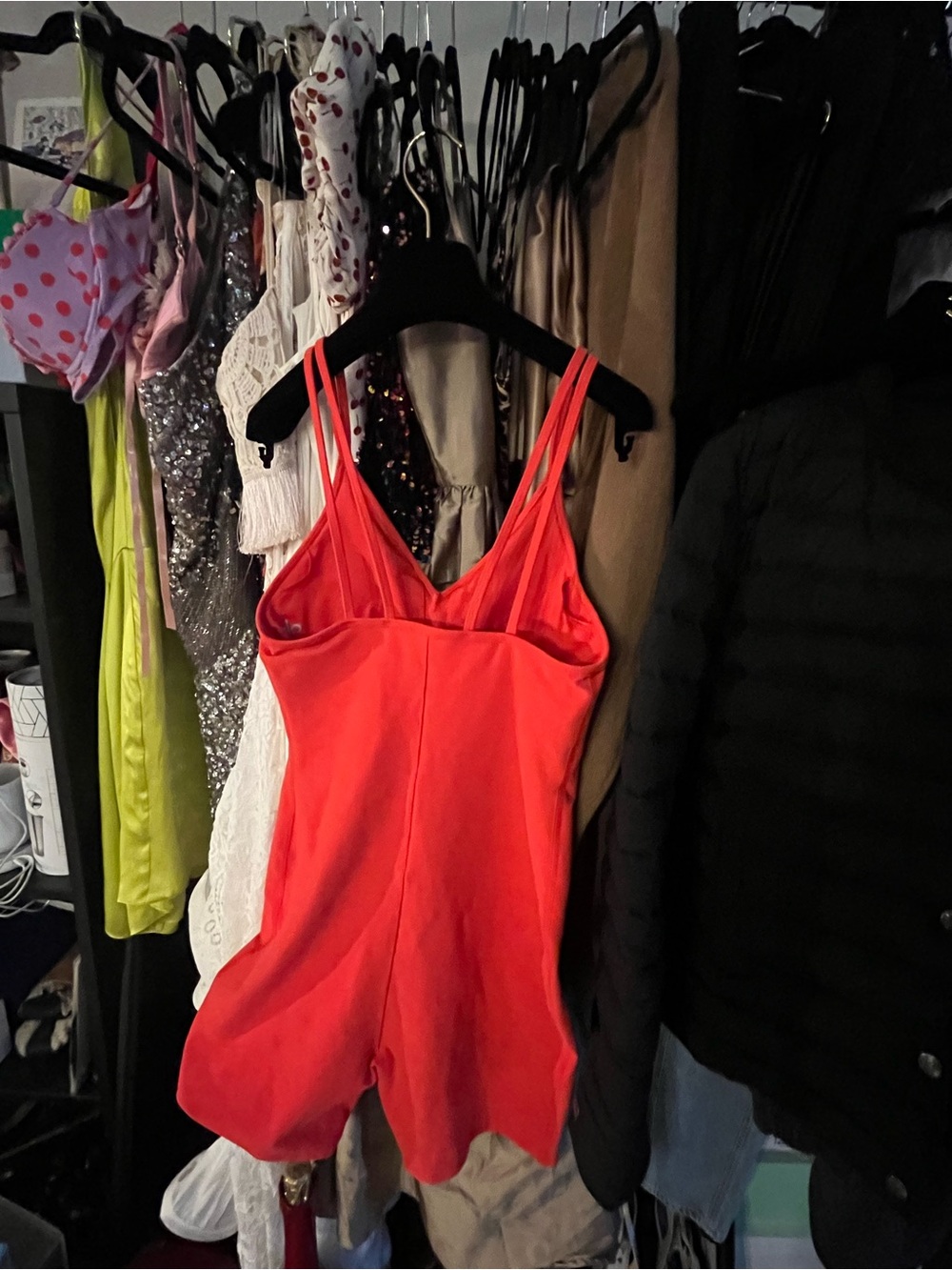 Alo Women's Red V-Neck Romper size M 💋💋💋💋 - Picture 6 of 6